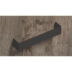 Hettich Griff, B 24x160mm, H 30mm, Zink Nursia 9264087 schwarz matt L 168mm