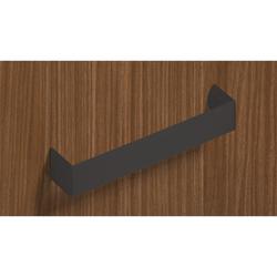 Hettich Griff, B 24x160mm, H 30mm, Zink Nursia 9264087 schwarz matt L 168mm