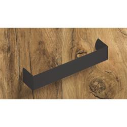 Hettich Griff, B 24x160mm, H 30mm, Zink Nursia 9264087 schwarz matt L 168mm