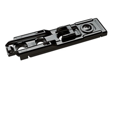 Hettich Linear-Montageplatte mit Direkt-Höhenverstellung, in obsidianschwarz, Lochreihe 20x32mm, zum Anschrauben, Distanz 1,5mm 9117471
