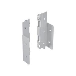 Hettich Schubkasten-Rückwandverbinder, links, H 139mm AvanTech YOU, 9257668, Stahl silber