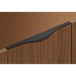 Hettich Griffleiste, mit Harpunensteg, L 1195mm Codania 9266076, Aluminium messingfarbig matt gebürstet, Breite 45mm, Höhe 10mm