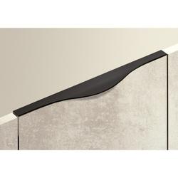 Hettich Griffleiste, mit Harpunensteg, L 1195mm Codania 9266006, Aluminium, schwarz matt Breite 45mm, Höhe 10mm