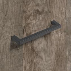 Hettich Griff, B 10x128mm, H 32mm, Zink Tornea 9269731 schwarz matt L 138mm