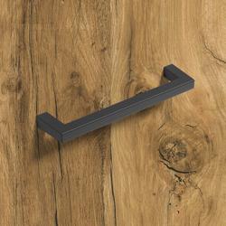 Hettich Griff, B 10x128mm, H 32mm, Zink Tornea 9269731 schwarz matt L 138mm