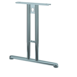 Hettich Tischgestell-Grundfuß, T-Form, 590-790mm, Stahl Change Basic TF 9280576, aluminiumoptik Belastbarkeit 100kg