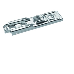 Hettich Linear-Montageplatte mit Direkt-Höhenverstellung, vernickelt, Lochreihe 20x32mm, zum Anschrauben, Distanz 1,5mm 9117341