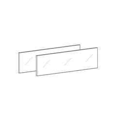 Hettich Schubkasten-Designelement, Nennlänge 400mm AvanTech YOU, 9283179, Glas