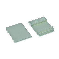 Dorma Endkappe, 2er Set, G-EMR (120°), Aluminium, verkehrsweiß RAL 9016 lackiert Nr. 9900064001111