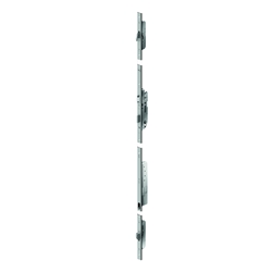 Dorma FH-Selbstverriegelnde-Mehrfachverriegelung, M-SVP 2000, mit Wechsel, Profilzylinder gelocht, D35, E92, VK9, edelstahl matt, DIN Links, U-Stulp am Schloss 6mm und U-Schließleiste, Stulpbreite 24x6mm Nr. 15200001