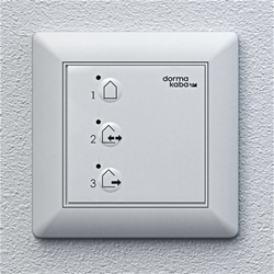 Dorma Programmschalter EPS-S3, für Schiebetürantriebe, UP, Drucktaste, Aluminium Nr. 16605501150