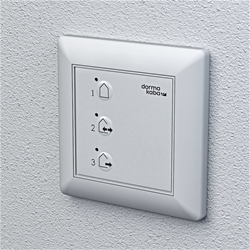 Dorma Programmschalter EPS-S3, für Schiebetürantriebe, UP, Drucktaste, Aluminium Nr. 16605501150