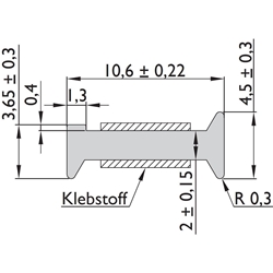 Verbindungsprofil 6970, 90°, für Glasstärke 10-10,8mm, Länge 3000mm, aus transparentem Acrylglas, mit Tesa-Klebestreifen beidseitig klebend, Transparent Nr. 41399