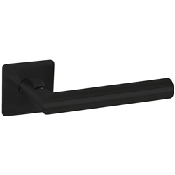ZT-Drückerpaar 1802/4040 BASIC 02, mit MAGNETIC Drückerrosette 2611, 4040 Verriegelung im Griff, DIN Rechts, TS 38-43mm, Oberfl. 74 (Classic Black, ähnl. RAL 9005) Nr. 48693