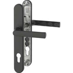 Hoppe Profiltürgarnitur Hamburg 1700FA/3357N F9714M schwarz matt PZ 92/8mm TS: 72-82mm Nr. 12168890