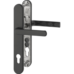 Hoppe Profiltürgarnitur Hamburg flach 099KH/3357N/1700FA F9714M schwarz matt PZ 92/8mm TS: 72-82mm Nr. 12171037