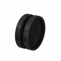 Erkelenz Griffmuschel Palermo, zum kleben, BlackLine, rund 65mm