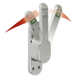 Vario Türtreibriegel 4220 Ls+Rs verwendbar Stift 30mm für Vierkantstangen RAL 9016 weiß Nr. 4220 0010 73