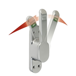 Vario Türtreibriegel 4220 Ls+RS verwendbar Stift 41,5mm Gewindebüchsen M10 in silber eloxiert E5 Nr. 4220 0220 01
