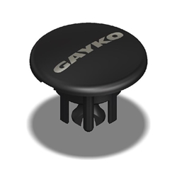 Haps Abdeckkappe P800 RAL 9005 tiefschwarz mit Gayko-Logo Nr. 76 5056 0464