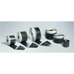 ISO-Connect Vario Vliesfolie XD, Variante G Fix-SK, mit 1 SK-Klebestreifen Vliesseite u. je 1 SK-Klebestreifen u. Montageklebestreifen Folienseite, Innen- Außenfolie, schwarz, Breite: 70mm, beidseitig selbstklebend, Rolle a 25 Meter (VE = 100 mtr.)