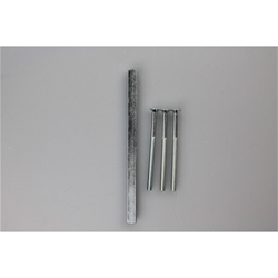 Zubehörset Drückergarnitur für 35er M5, 1 Stift 8x130mm / 3 Schr. M5x75mm TS: 62-67mm