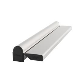 Athmer Tür-Schutzprofil, 1900mm, BA-22+ verdeckt verschraubt, silberfarbig, Bandseite Nr. 5-121-1900