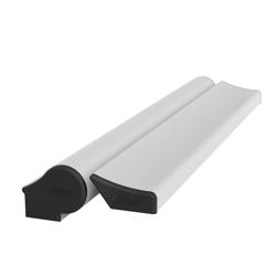 Athmer Tür-Schutzprofil, 1900mm, BA-28+ verdeckt verschraubt, verkehrsweiß RAL 9016, Bandseite Nr. 5-113-1900