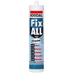 Soudal Fix All Crystal Kartusche a 290ml, Dichtstoff, 1-K-Hybrid-Polymer, Glasklar Nr. 111104