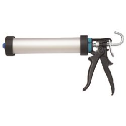 Profi-Alurohr-Silikonpistole FX7-40 für 400ml Beutel/ 310ml Kartusche,17:1 drehbare Schale schwarz/türkis mit Leiterhaken Nr. 571165 alt: FX40/901107