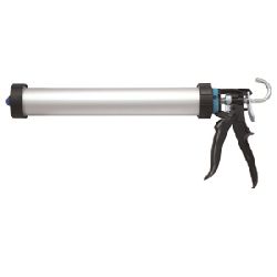 Profi-Alurohr-Silikonpistole FX7-60 für 600ml Beutel Profigerät,17:1 drehbare Schale schwarz/türkis mit Leiterhaken Nr. 571166 alt: FX60/901108