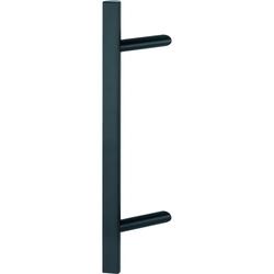 Hoppe HT-Stoßgriff, D-Form, Edelstahl E5092, BA400, schwarz matt Nr. 11841412