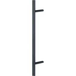 Hoppe HT-Stoßgriff, D-Form, Edelstahl E5092, BA700, schwarz matt Nr. 11841436