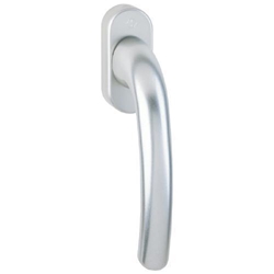 Hoppe Fenstergriff Tokyo 0710/U26 40mm Stift F1 Alu Natur mit Schrauben M5x50mm Nr. 2147081