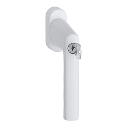 Hoppe Fenstergriff Hamburg 0700LS/U26 F9016 Verkehrsweiß Stift 32-42mm längenvariabel, abschließbar, mit Schrauben M5X45/50, Schließungsnr. 2W153-EW Nr. 11950225