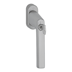 Hoppe Fenstergriff Hamburg 0700LS/U26 100NM F9 Alu Stahl Stift 32-42mm längenvariabel, abschließbar, mit Schrauben M5X45/50, Schließungsnr. H001-EW Nr. 11950584
