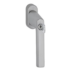 Hoppe Fenstergriff Hamburg 0700LS/U26 TBT1 F9 Alu Stahl Stift 32-42mm längenvariabel, abschließbar, mit Schrauben M5X45/50, Schließungsnr. 2W153 Nr. 11950687