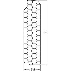 Gutmann Einsatzbereich Hebeschiebekipp Dämmprofil, DP 69.17, Länge 1.500mm, Schaumstoff (VE= 25 Stück)