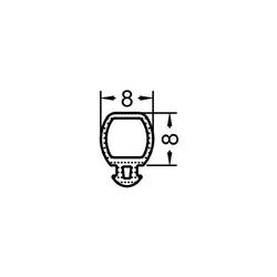 Gutmann Fenster Schlauchdichtung, HA 3010, zum Einnuten, EPDM, schwarz (VE= 100 Meter)