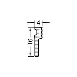 Gutmann Fenster Verglasungsdichtung, HA 3061 FVP, Silikon transparent (VE= 100 Meter)