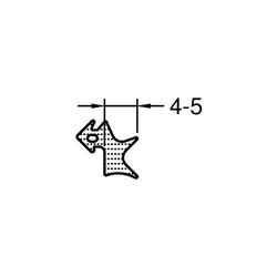 Gutmann Fenster Verglasungsdichtung, HA 3061, Spaltmaß 5mm, Silikon transparent (VE= 100 Meter)