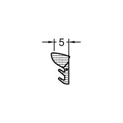 Gutmann Fenster Verglasungsdichtung, HA 3069, Spaltmaß 5mm, EPDM schwarz (VE= 100 Meter)