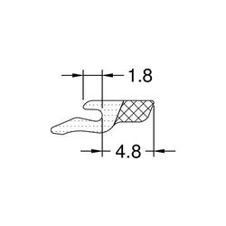 Gutmann Fenster Verglasungsdichtung, VD 8, EPDM schwarz (VE= 100 Meter)