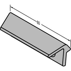 Gutmann Fenster Ziehgriff, 60mm, ZG 60, Aluminium blank (VE= 1 Stück)