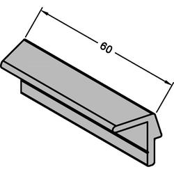 Gutmann Fenster Ziehgriff, 60mm, ZG 61.6, Aluminium, mittelbronze eloxiert (VE= 1 Stück)