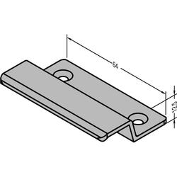 Gutmann Fenster Ziehgriff, 64mm, ZG 64, Aluminium, naturfarben eloxiert (VE= 1 Stück)