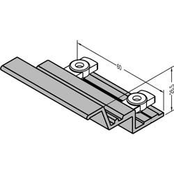 Gutmann Fenster Ziehgriff, mit Drehhalter, 60mm, ZG GHP 39.14-I, Aluminium, naturfarben eloxiert (VE= 1 Stück)