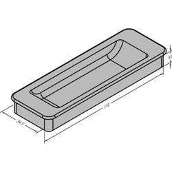 Gutmann Muschelgriff HA GM 12x114,offen,ungelocht,dunkelbronzefarben eloxiert (VE= 1 Stück)
