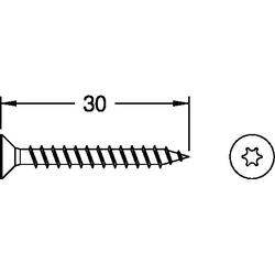 Gutmann Senkkopfschrauben Edelstahl A2 blank 3,5 x 30 (VE= 100 Stück)