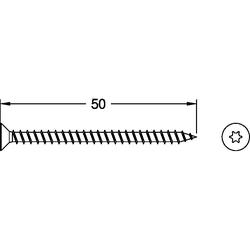 Gutmann Senkkopfschrauben Edelstahl A2 blank 3,5 x 50 (VE= 100 Stück)